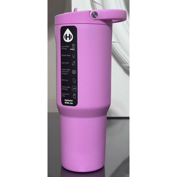 HydroJug 32oz Sport, BUBBLEGUM PINK - Picture 3 of 5